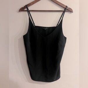 BANANA REPUBLIC Women's Black V-Neck Dressy Tank Top Size MP
